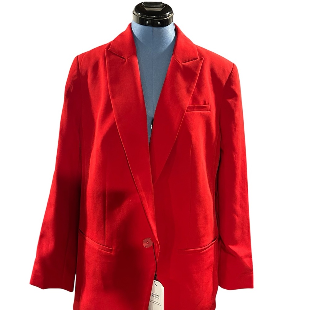 Express Vibrant Red Suit Jacket